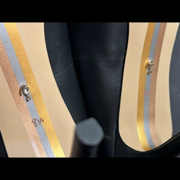 Sam Edelman Hazel Pointed Toe Pump Heels Shoes Black Leather Woman’s 8.5 - Picture 16 of 16